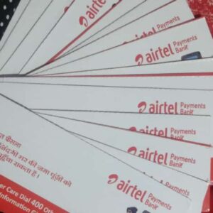 Airtel Payment Bank Passbook -100Pics